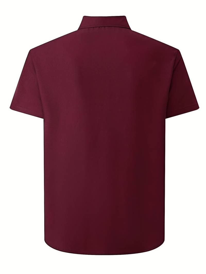 Casual Herenshirt Met Korte Mouwen